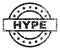 Scratched Textured HYPE Stamp Seal