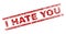 Scratched Textured I HATE YOU Stamp Seal