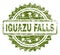 Scratched Textured IGUAZU FALLS Stamp Seal