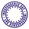 Scratched Textured INDEPENDENCE DAY Round Stamp Seal
