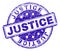 Scratched Textured JUSTICE Stamp Seal