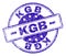 Scratched Textured KGB Stamp Seal