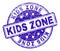 Scratched Textured KIDS ZONE Stamp Seal