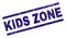 Scratched Textured KIDS ZONE Stamp Seal