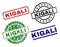 Scratched Textured KIGALI Stamp Seals