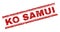 Scratched Textured KO SAMUI Stamp Seal