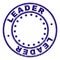 Scratched Textured LEADER Round Stamp Seal
