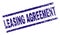 Scratched Textured LEASING AGREEMENT Stamp Seal