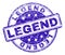 Scratched Textured LEGEND Stamp Seal