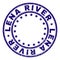 Scratched Textured LENA RIVER Round Stamp Seal
