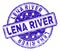 Scratched Textured LENA RIVER Stamp Seal