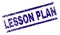 Scratched Textured LESSON PLAN Stamp Seal
