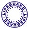 Scratched Textured LIFEGUARD Round Stamp Seal