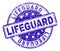 Scratched Textured LIFEGUARD Stamp Seal