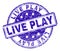 Scratched Textured LIVE PLAY Stamp Seal