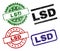 Scratched Textured LSD Stamp Seals