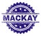 Scratched Textured MACKAY Stamp Seal