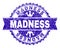 Scratched Textured MADNESS Stamp Seal with Ribbon