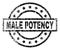 Scratched Textured MALE POTENCY Stamp Seal