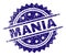 Scratched Textured MANIA Stamp Seal