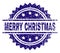 Scratched Textured MERRY CHRISTMAS Stamp Seal