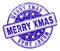 Scratched Textured MERRY XMAS Stamp Seal