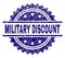 Scratched Textured MILITARY DISCOUNT Stamp Seal