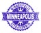 Scratched Textured MINNEAPOLIS Stamp Seal with Ribbon