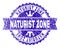 Scratched Textured NATURIST ZONE Stamp Seal with Ribbon