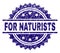 Scratched Textured FOR NATURISTS Stamp Seal