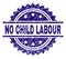Scratched Textured NO CHILD LABOUR Stamp Seal