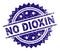 Scratched Textured NO DIOXIN Stamp Seal