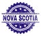 Scratched Textured NOVA SCOTIA Stamp Seal