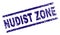 Scratched Textured NUDIST ZONE Stamp Seal