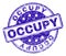Scratched Textured OCCUPY Stamp Seal