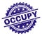 Scratched Textured OCCUPY Stamp Seal