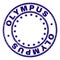 Scratched Textured OLYMPUS Round Stamp Seal