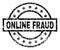 Scratched Textured ONLINE FRAUD Stamp Seal