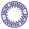 Scratched Textured ONLINE INSURANCE Round Stamp Seal