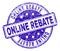 Scratched Textured ONLINE REBATE Stamp Seal