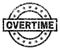 Scratched Textured OVERTIME Stamp Seal