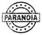 Scratched Textured PARANOIA Stamp Seal