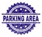 Scratched Textured PARKING AREA Stamp Seal