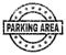 Scratched Textured PARKING AREA Stamp Seal