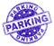 Scratched Textured PARKING Stamp Seal