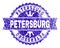 Scratched Textured PETERSBURG Stamp Seal with Ribbon