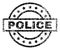 Scratched Textured POLICE Stamp Seal
