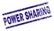 Scratched Textured POWER SHARING Stamp Seal