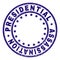 Scratched Textured PRESIDENTIAL ASSASSINATION Round Stamp Seal