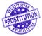 Scratched Textured PROSTITUTION Stamp Seal